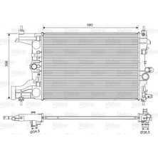Valeo Depomix Radyatör Otomatik Astra J-Zafira Tourer C-Cruze 1.4-1.6 Al/pl/brz 580X398X16