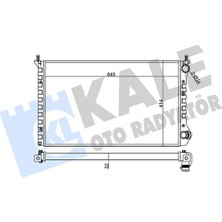 Kale Depomix Radyatör Fiat Doblo Radyatör Al/mknk 645X414X32