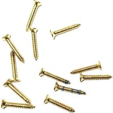 Majeur Klips, Menteşe, Ayak, Ağaç, Sunta Vidası 2,2X13 mm  Sarı 100 Adet