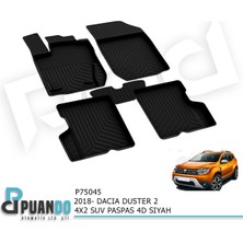 Puando P75045 2018- Dacia Duster 2 4x2 Suv Paspas 4d Siyah
