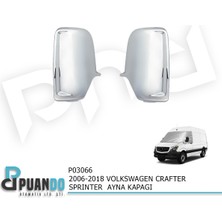 Puando P03066 2006-2018 Volkswagen Crafter Sprinter Ayna Kapagi Krom Kaplama