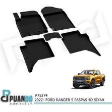 Puando P75274 2022- Ford Ranger 4-5 Paspas 4d Siyah