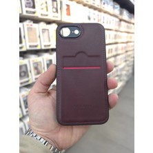 Ermer Iphone 16E Için Kredi Kartlıklı Deri Kılıf