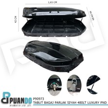 Puando P90973 Tabut Bagaj Luxury P.black Parlak Siyah 480LT Pnd