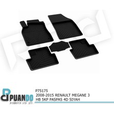 Puando P75175 2008-2015 Renault Megane 3 Hb 5kp Paspas 4d Siyah