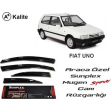 Beyaz Sps 83 Fiat Uno Sport Mugen Cam Rüzgarliği Ön Arka 4prç
