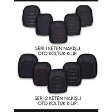 Çelik Oto GPCLKB142 Koltuk Kilifi Ti̇cari̇ Keten Kapi̇tone Nakişlli
