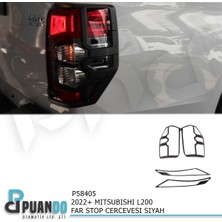 Puando P58405 2022+ Mitsubishi L200 Far Stop Cercevesi Siyah