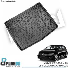 Puando P48763 2012+ Vw Golf 7 Hb Ust Bagaj Bagaj Havuzu