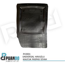 Puando P43001 Universal Havuzlu Kaucuk Paspas Siyah 7 Li
