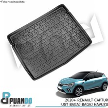 Puando P48747 2020+ Renault Captur Ust Bagaj Bagaj Havuzu