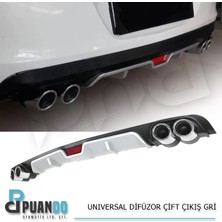 Puando P07134 Universal Difuzor Cift Cikis Gri