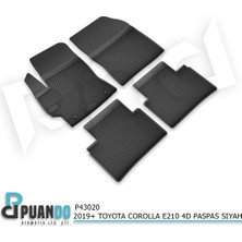 Puando P43020 2019+ Toyota Corolla E210 4d Paspas Siyah