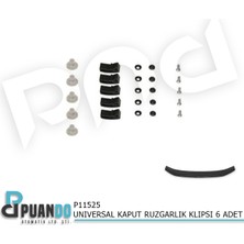 Puando P11525 Universal Kaput Ruzgarlik Klipsi 6 Adet