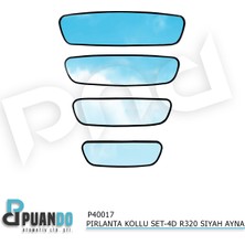 Puando P40017 Pirlanta Kollu Set-4d R320 Siyah AYNA-1.601.056D