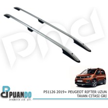 Puando P51126 2019+ Peugeot Rifter Uzun Tavan Citasi Gri