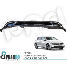 Puando P07261 2019+ Volkswagen Polo R Line Difuzor