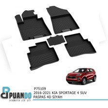 Puando P75109 2016-2021 Kia Sportage 4 Suv Paspas 4d Siyah