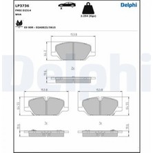 Delphi Depomix Ön Fren Balatasi Insignia B 17 17 Inç Jant