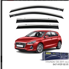 Çelik Oto GPCLKA947 Chrome Cam Rüzgarliği I-30 2018- Niken
