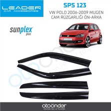 Beyaz Sps 123 Vw Polo 1994-2000 Mugen Cam Rüzgarliği Ön-Arka