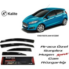 Beyaz Sps 17 Ford Fiesta 2010-2017 Mugen Cam Rüzgarliği ÖN-ARKA4PRÇ