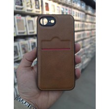 Ermer Iphone 16E Için Kredi Kartlıklı Deri Kılıf
