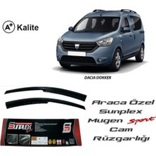 Beyaz Sps 53 Dacia Dokker Mugen Sport Style Cam Rüzgarliği Ön