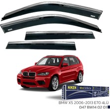 Beyaz 047 BW14 02 01 Bmw X5 2006-2013 Kromlu Cam Rüzgarliği 4lü