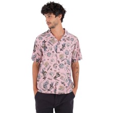Hurley Woven Etam Erkek Pembe Tişört