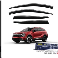 Çelik Oto GPCLKB232 Chrome Cam Rüzgarliği Sportage 2023- Niken