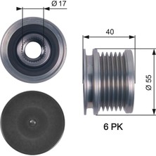 Gates Gts OAP7114 Alternatör Kasnagi