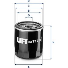 Ufi Ufı 23.717.00 Yag Filtresi