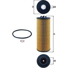 Mahle Mhl OX164D Yag Filtresi