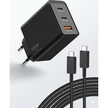 Giyitec Lenovo Legion Y700  Uyumlu Şarj Cihazı Seti Max. 65W  Adaptör+Kablo Set