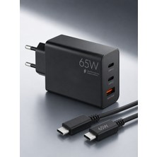 Giyitec Oppo Reno 4 Pro, Reno 5 5g Uyumlu Şarj Cihazı Seti Max. 65W   Adaptör+Kablo Set