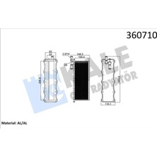 Kale Depomix Intercooler Audi A3 1.4tfsi-Seat Ibiza-Leon Skoda Fabia-Octia-Volkswagen Polo-Jetta 1.2tsi Cjza -G Olf Vi-Vii-Passat-Tiguan 1.4tsi 15 20 Chpa Cpta Plaka Tipi Brazing Al-Al 55MM Turbo Radya
