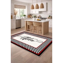 Lioara Home Dijital Baskılı Halı – Modern, Kaymaz Taban, Mutfak  Için Halı