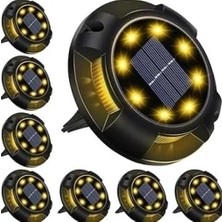 Magicool 4'lü Solar Panelli Kazıklı Zemin Solar Ledi 8+4 LED Gün Işığı