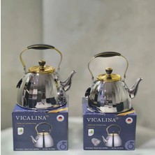 Dorsa Vıcalına Gold Çaydanlık Süzgeçli Model