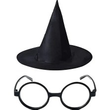 Magicool Harry Potter Büyücü Şapkası ve Harry Potter Büyücü Gözlüğü Siyah Renk