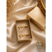 Liang Dian Xiu Veloura Twist – 14K Vıp Gold Kaplama Küpe