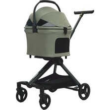 Euro Dog Eurodog Katlanabilir Köpek Arabası Yeşil 66X52X110
