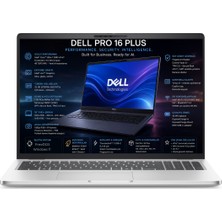 Dell Pro 16 Plus PB16250 Intel Core Ultra 7 268V Vpro 32GB 1tb SSD 16" Fhd+ Freedos Taşınabilir Bilgisayar BTO300_PB16250_UBU
