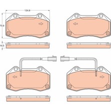 TRW Depomix x Ön Balata Alfa Romeo Spider 960 1.8 Tbi 13