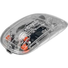 Dexim MW-002RT 2.4ghz & Bluetooth Kablosuz Şarj Edilebilir Şeffaf Sessiz MOUSE-DMA025