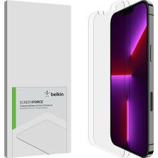 Belkin iPhone 14 , iPhone 13 2' Ekran Koruyucu Temperedglass, Dahil Edilen Kılavuz Çıkartmalarıyla Kolay Uy