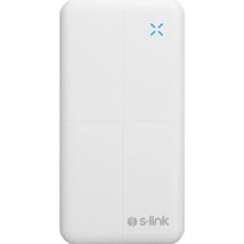 S-Link IP-G12N 10000MAH Micro+Usb+ Type-C Giriş+Çıkış Beyaz. Taşınabilir Pil Şarj Cihazı Powerbank