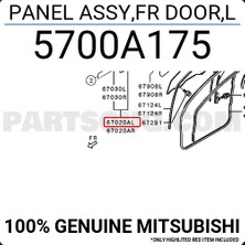 TŞT Mitsubishi L200 Ön Kapı Çıft Kabın Sol 2006-2014 (Oem No:  5700A175)