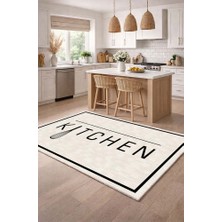 Lioara Home Dijital Baskılı Halı – Modern, Kaymaz Taban, Mutfak  Için Halı